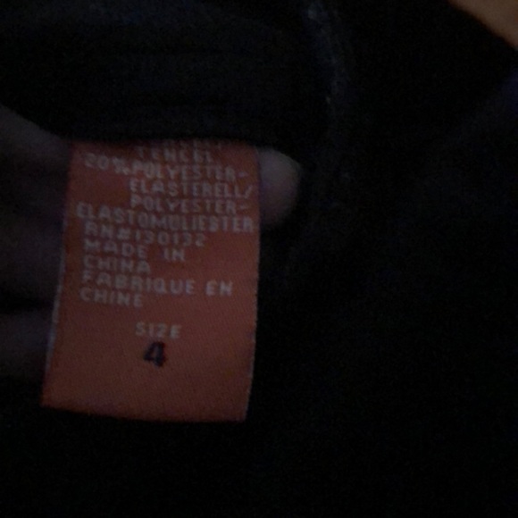 NWOT Christopher Blue Black Velvet Straight Leg - Picture 5 of 8